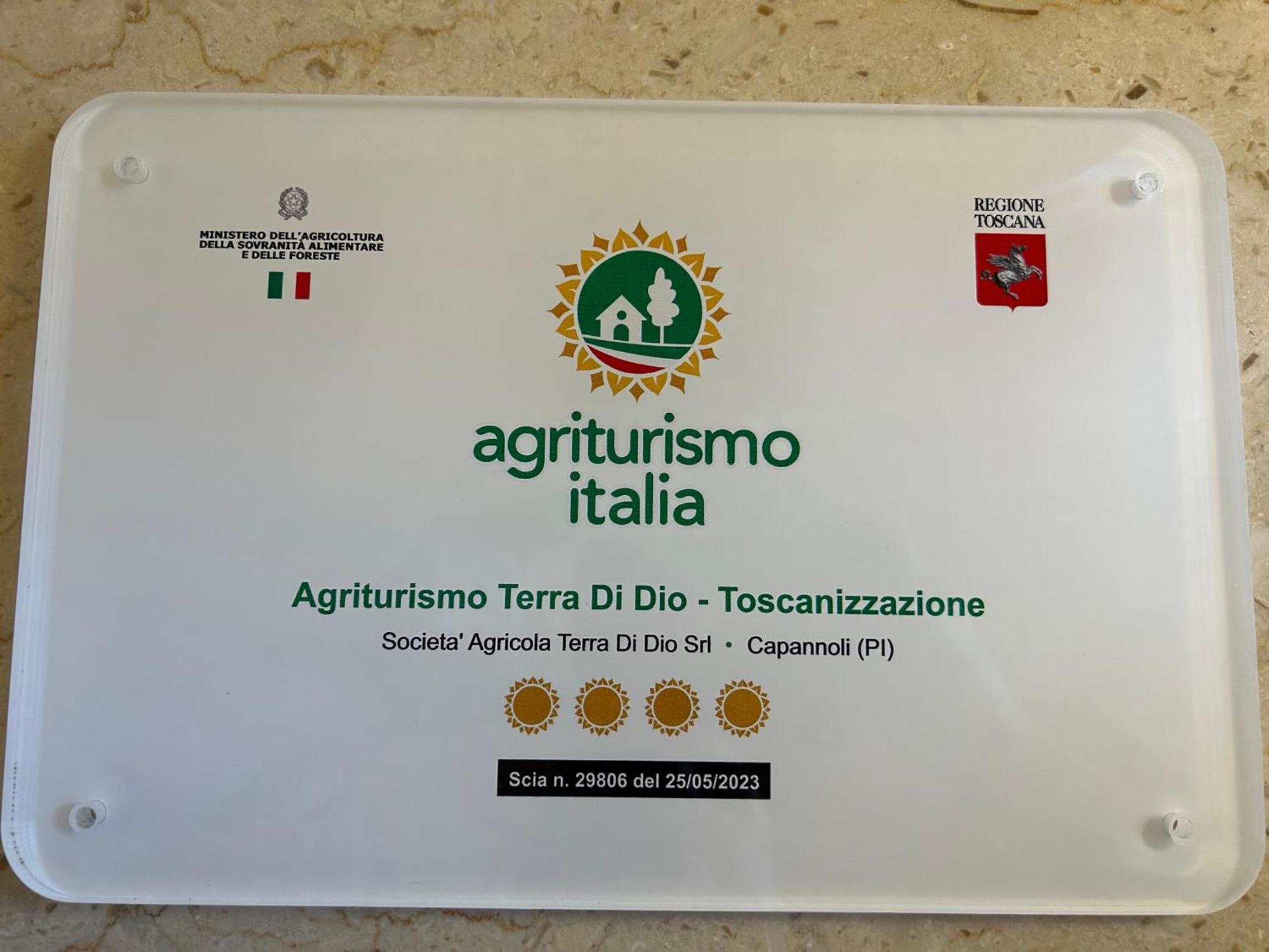 Agriturismo Terra Di Dio Toscanizzazione Villa Capannoli Exteriör bild